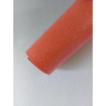 Глиттерный фоамиран 2 мм  20*30 см перламутровый коралловый, цена за лист